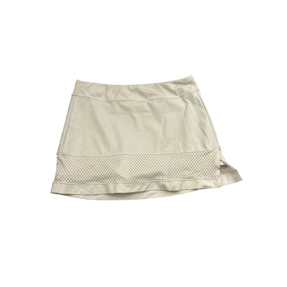 Fila Mesh Athletic Skort Womens‎ Medium Cream Excellent Perforated Tennis Skirt